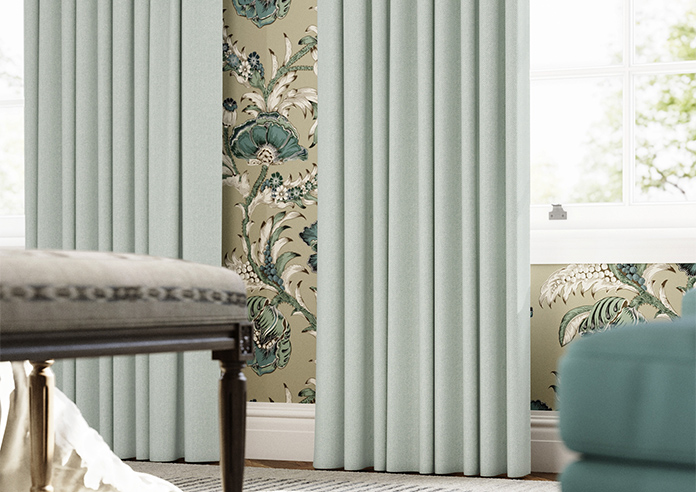 Soft Chevron, Blue Glacier - Made to Measure Curtains - Image 5